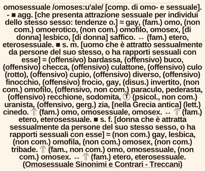 Parliamo Queer! Omosessualità